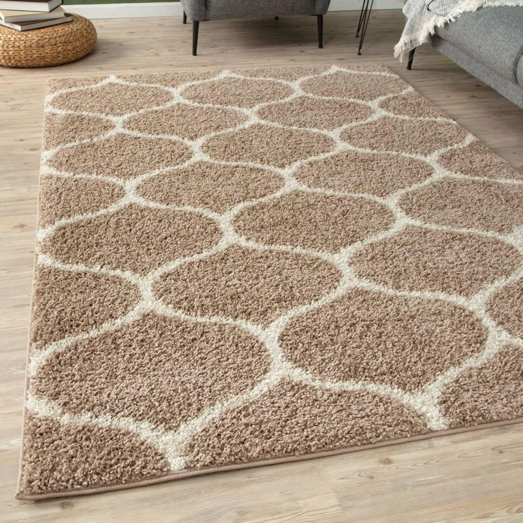 620_Moroccan_Beige_Shaggy_Rug-13 - Bobobiy