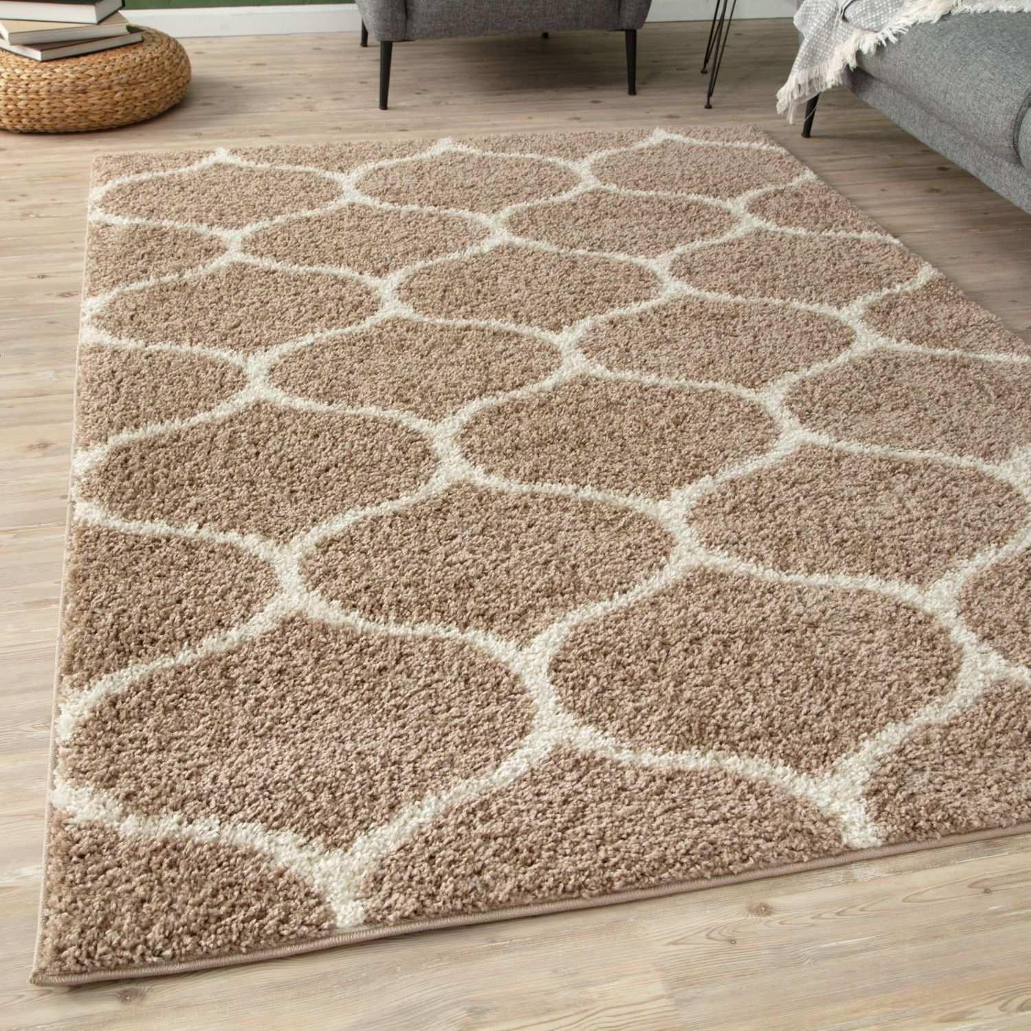 620_Moroccan_Beige_Shaggy_Rug-13 - Bobobiy
