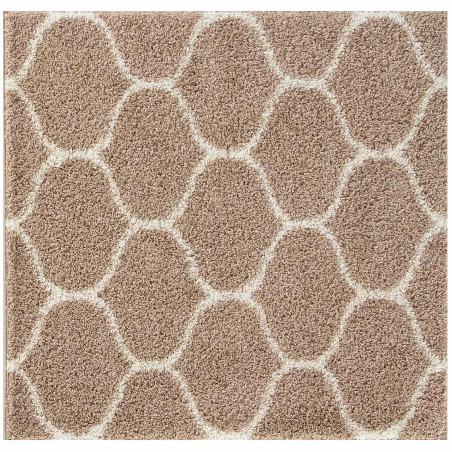 620_Moroccan_Beige_Shaggy_Rug-2 - Bobobiy