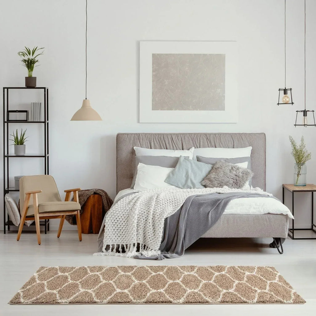 620_Moroccan_Beige_Shaggy_Rug-20 - Bobobiy