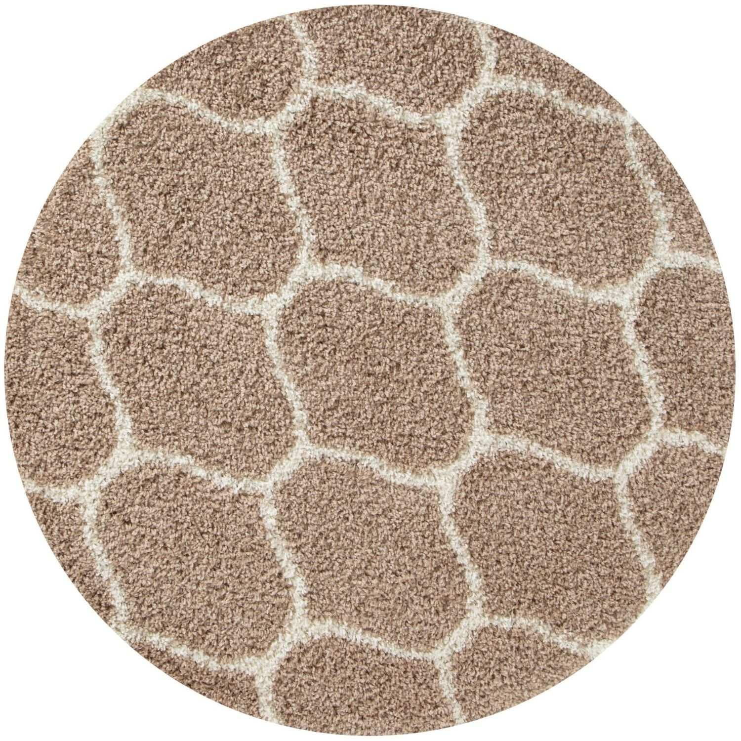 620_Moroccan_Beige_Shaggy_Rug-3 - Bobobiy