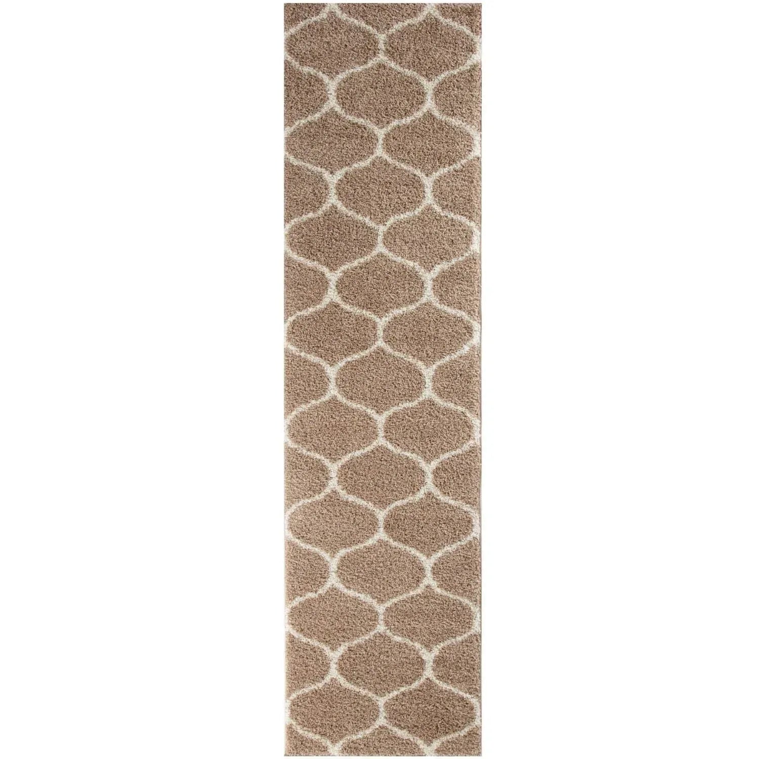 620_Moroccan_Beige_Shaggy_Rug-4 - Bobobiy