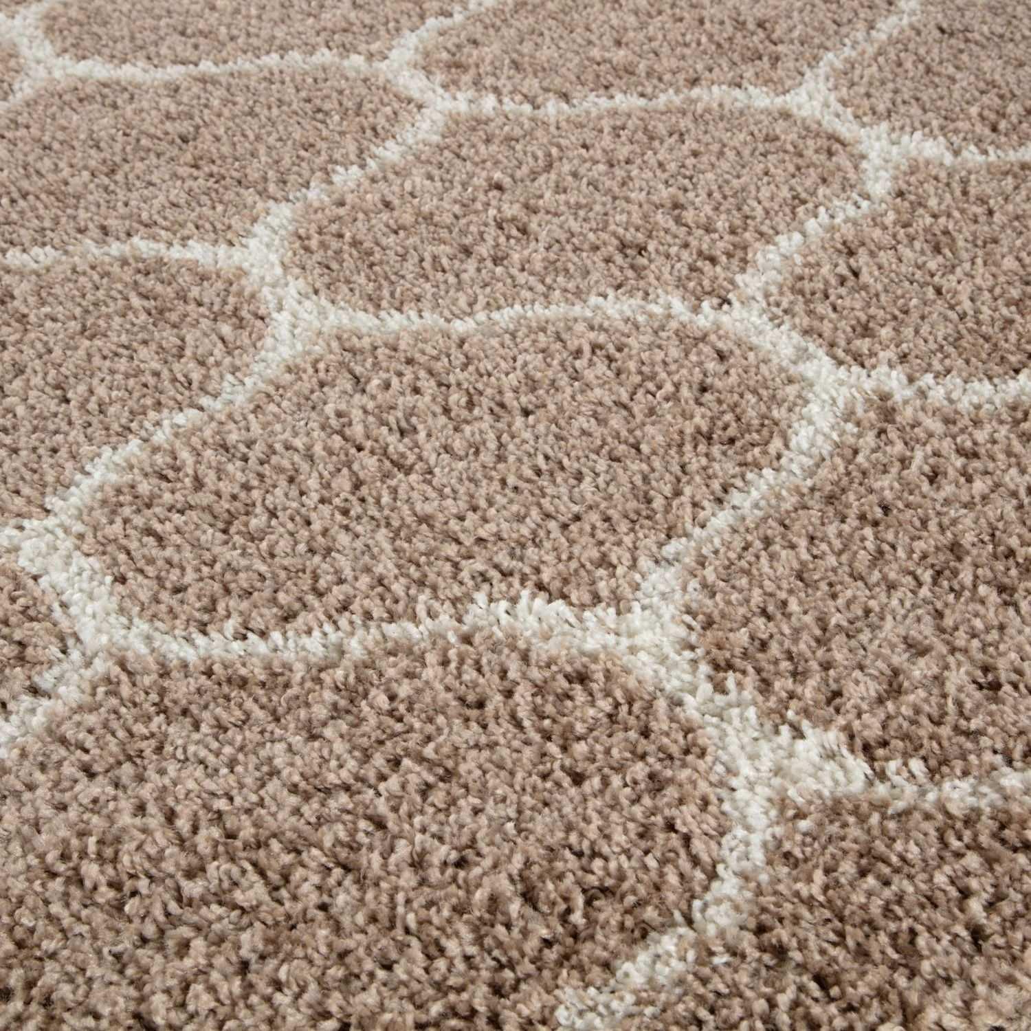 620_Moroccan_Beige_Shaggy_Rug-5 - Bobobiy