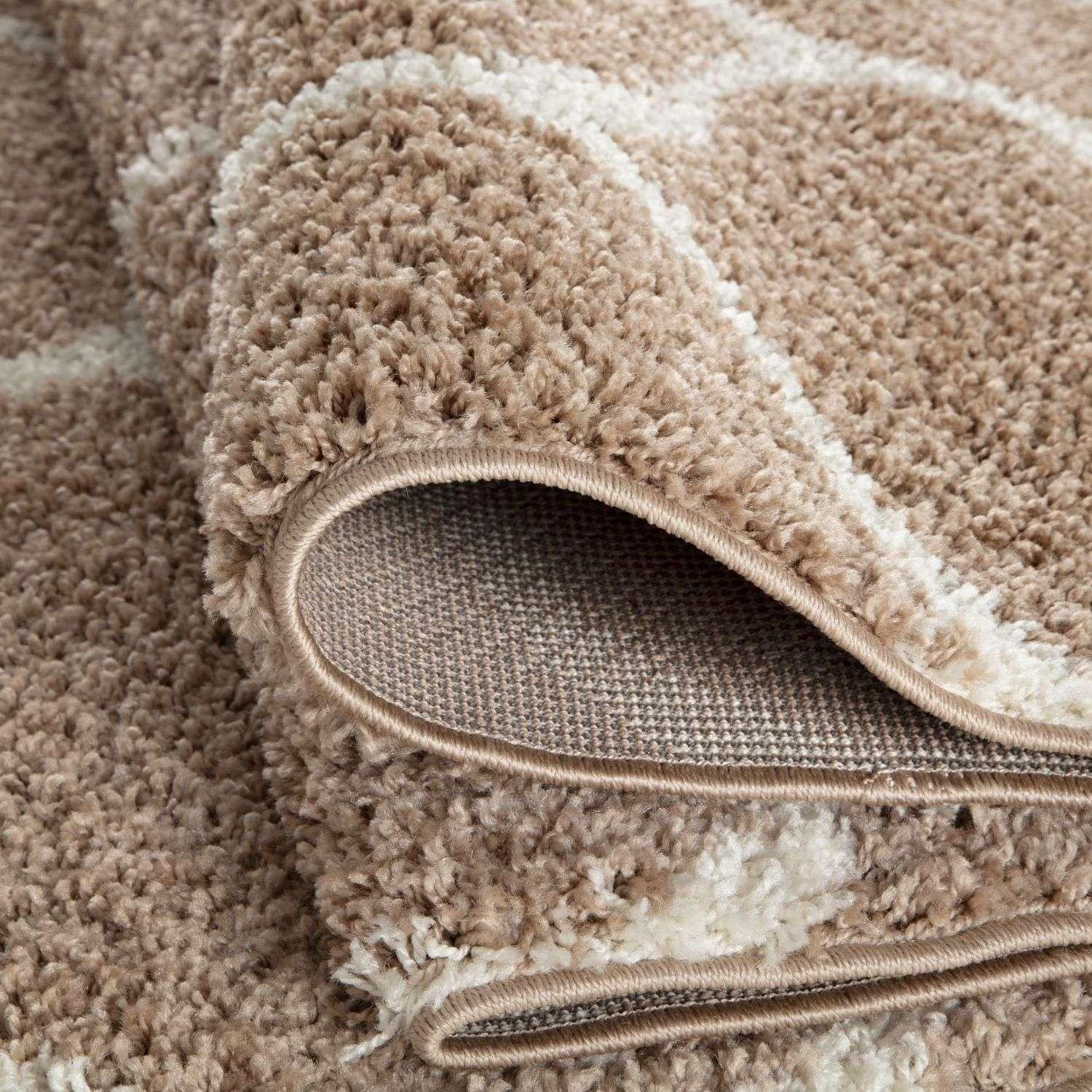 620_Moroccan_Beige_Shaggy_Rug-6 - Bobobiy