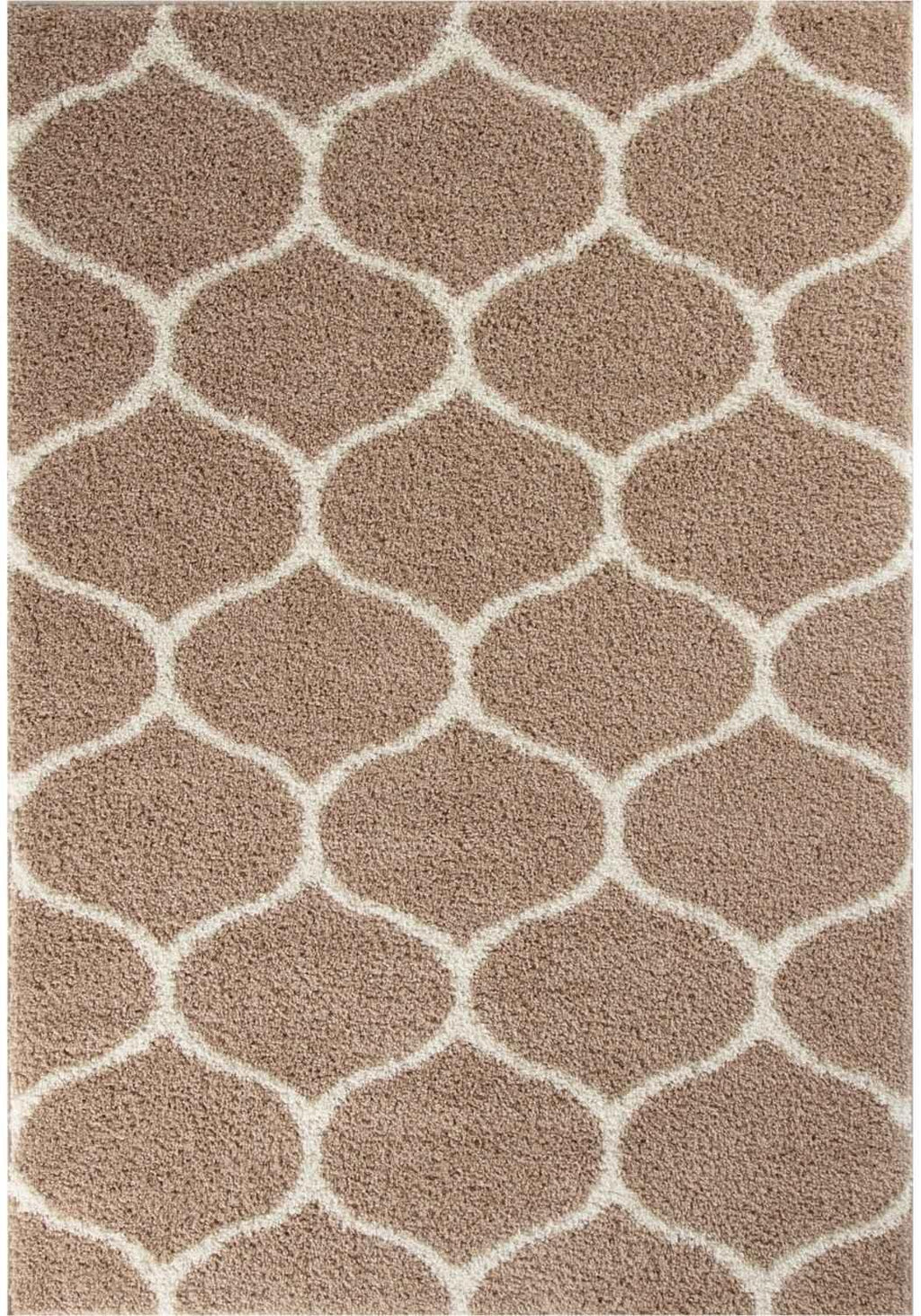 620_Moroccan_Beige_Shaggy_Rug - Bobobiy