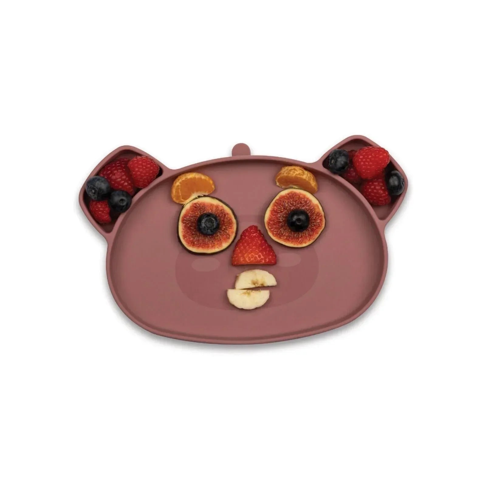 TUM TUM Silicone Weaning Bowl & Spoon Set Betsy Bear - Pink - Bobobiy