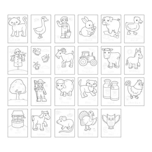 Orchard Toys Farmyard Colouring Book - Bobobiy