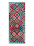 Maimana Afghanistan Kilim Rug - 195 x79 cm - Handmade