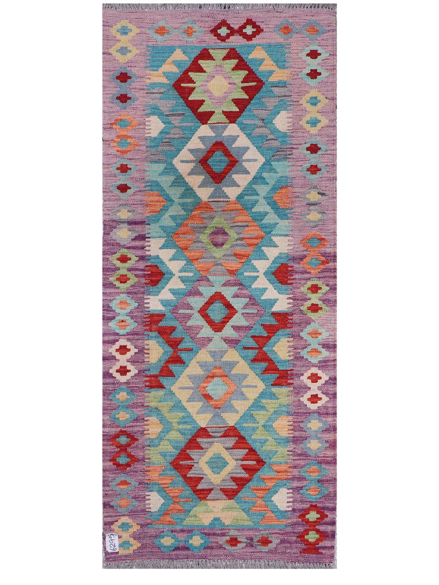 Maimana Afghanistan Kilim Rug - 188 x78 cm - Handmade