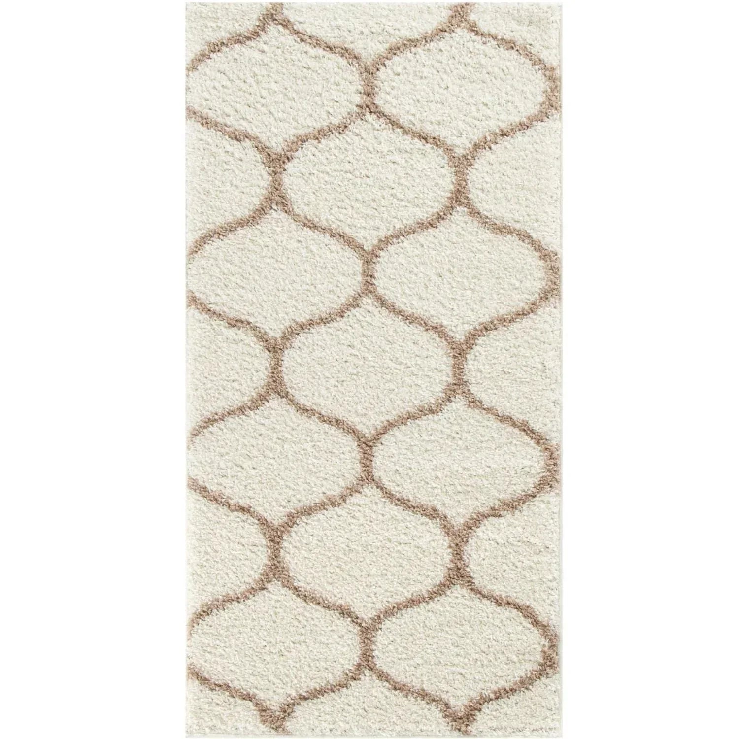 630_Moroccan_Ivory_Shaggy_Rug-1 - Bobobiy