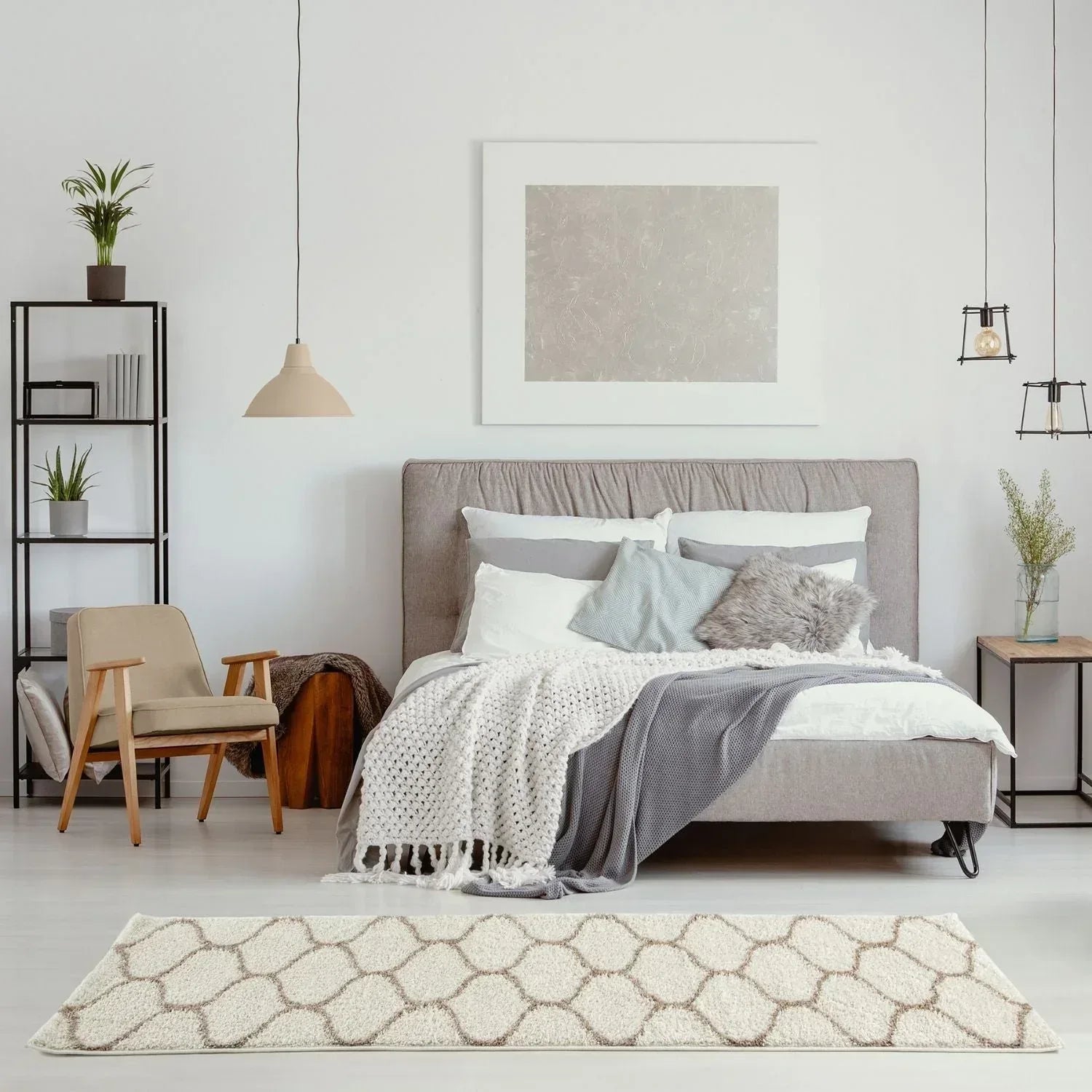 630_Moroccan_Ivory_Shaggy_Rug-22 - Bobobiy