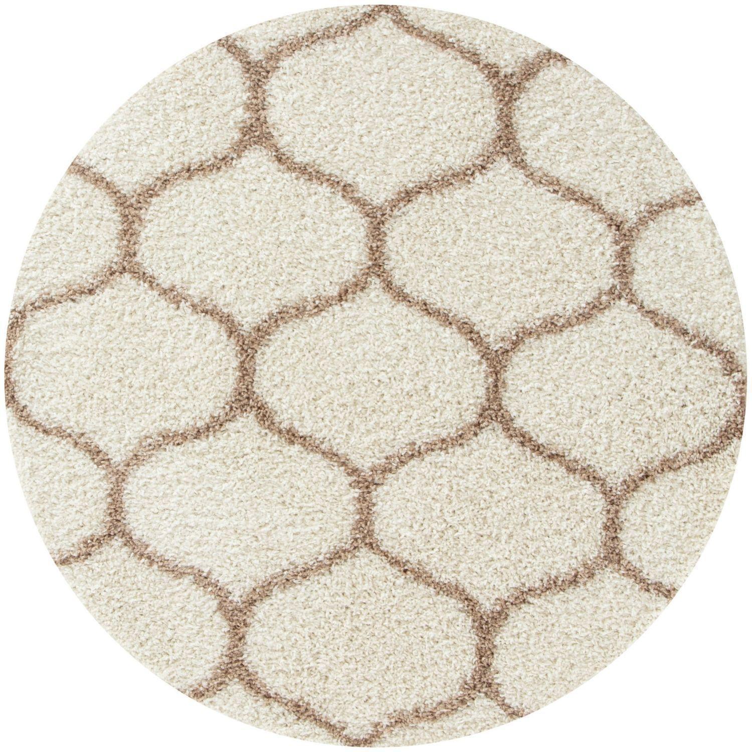 630_Moroccan_Ivory_Shaggy_Rug-3 - Bobobiy