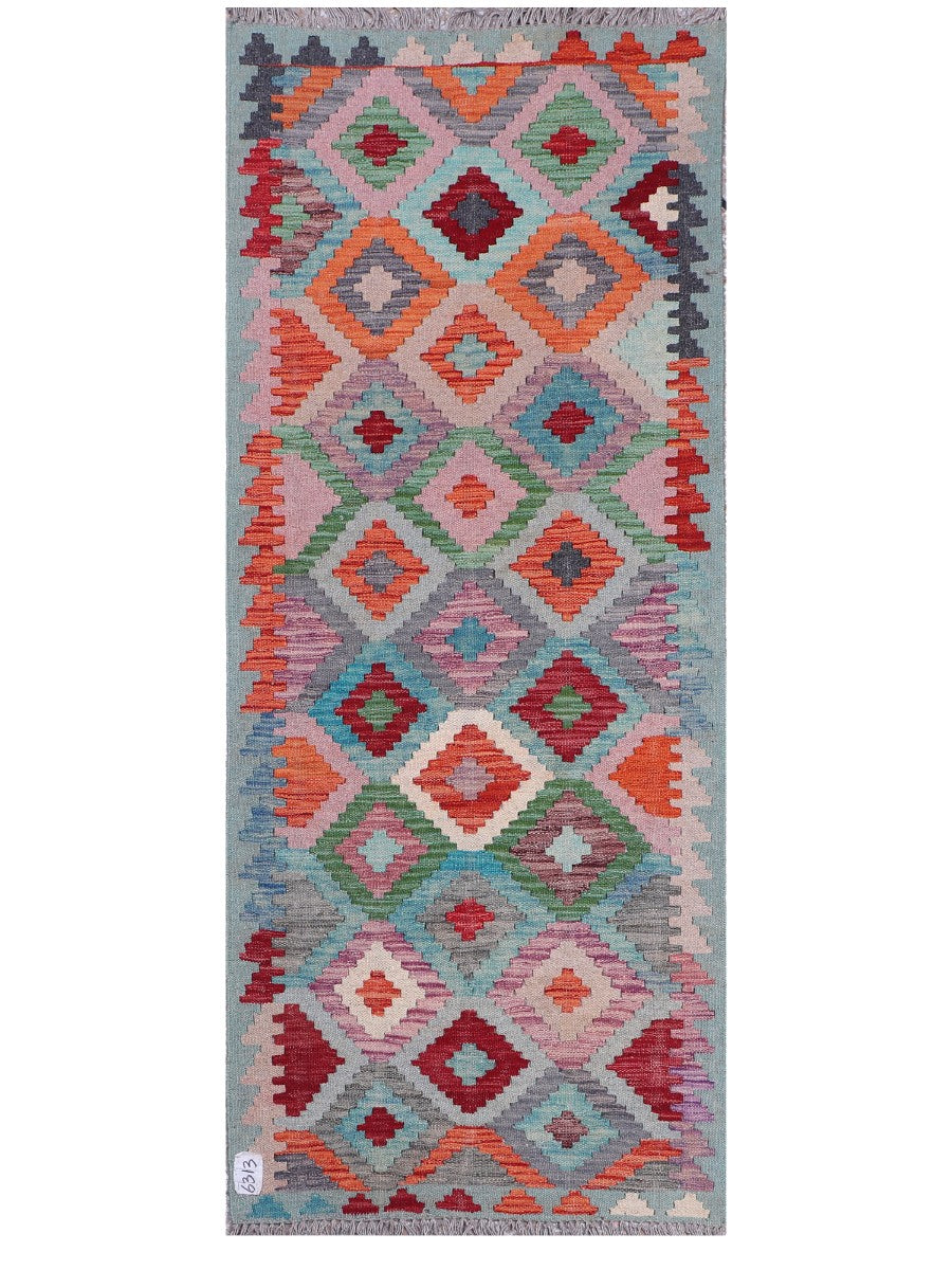 Maimana Afghanistan Kilim Rug - 191 x78 cm - Handmade
