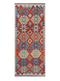 Maimana Afghanistan Kilim Rug - 198 x84 cm - Handmade