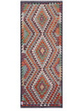Maimana Afghanistan Kilim Rug - 203 x79 cm - Handmade