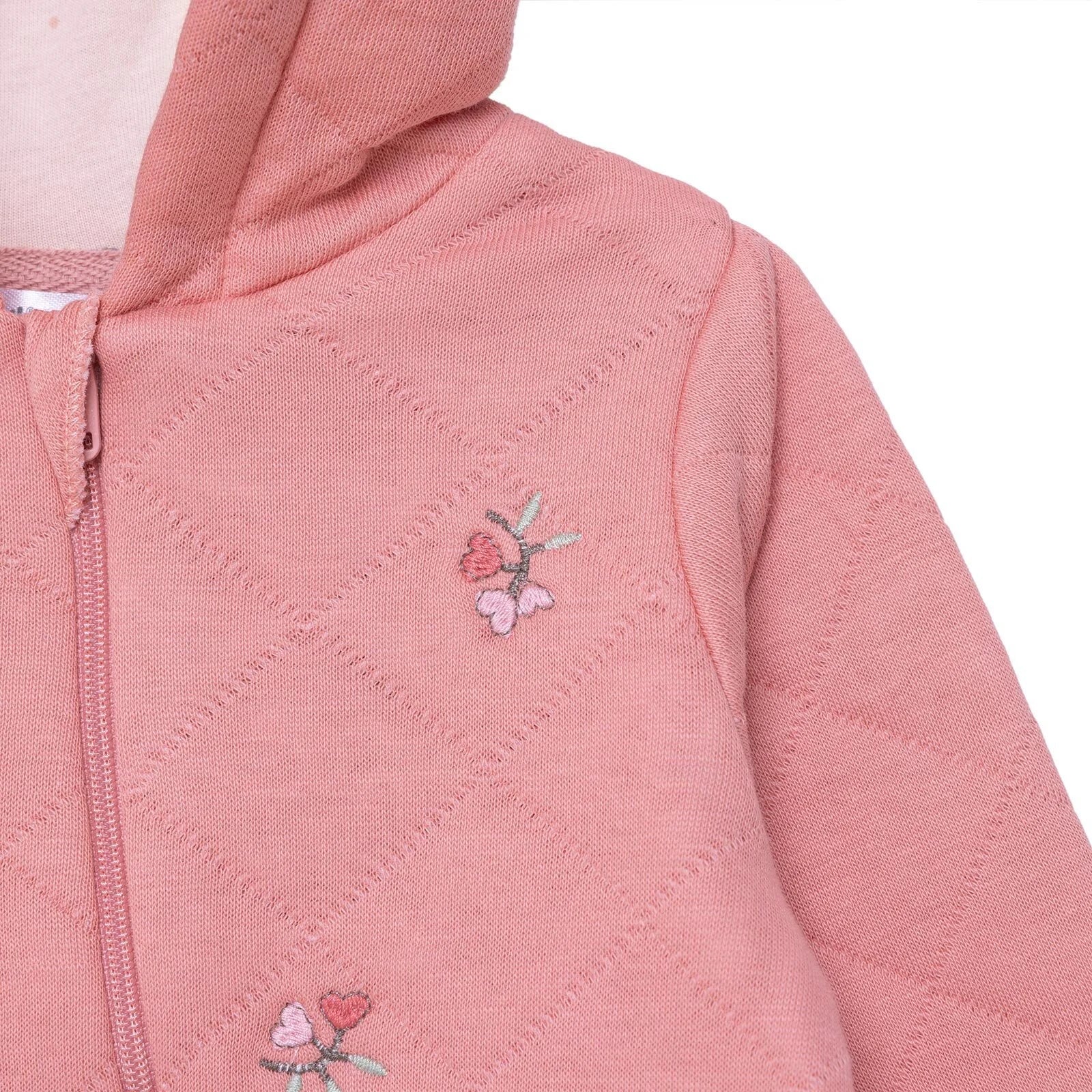 Bebetto Newborn Footless Jumpsuit - Light Rose