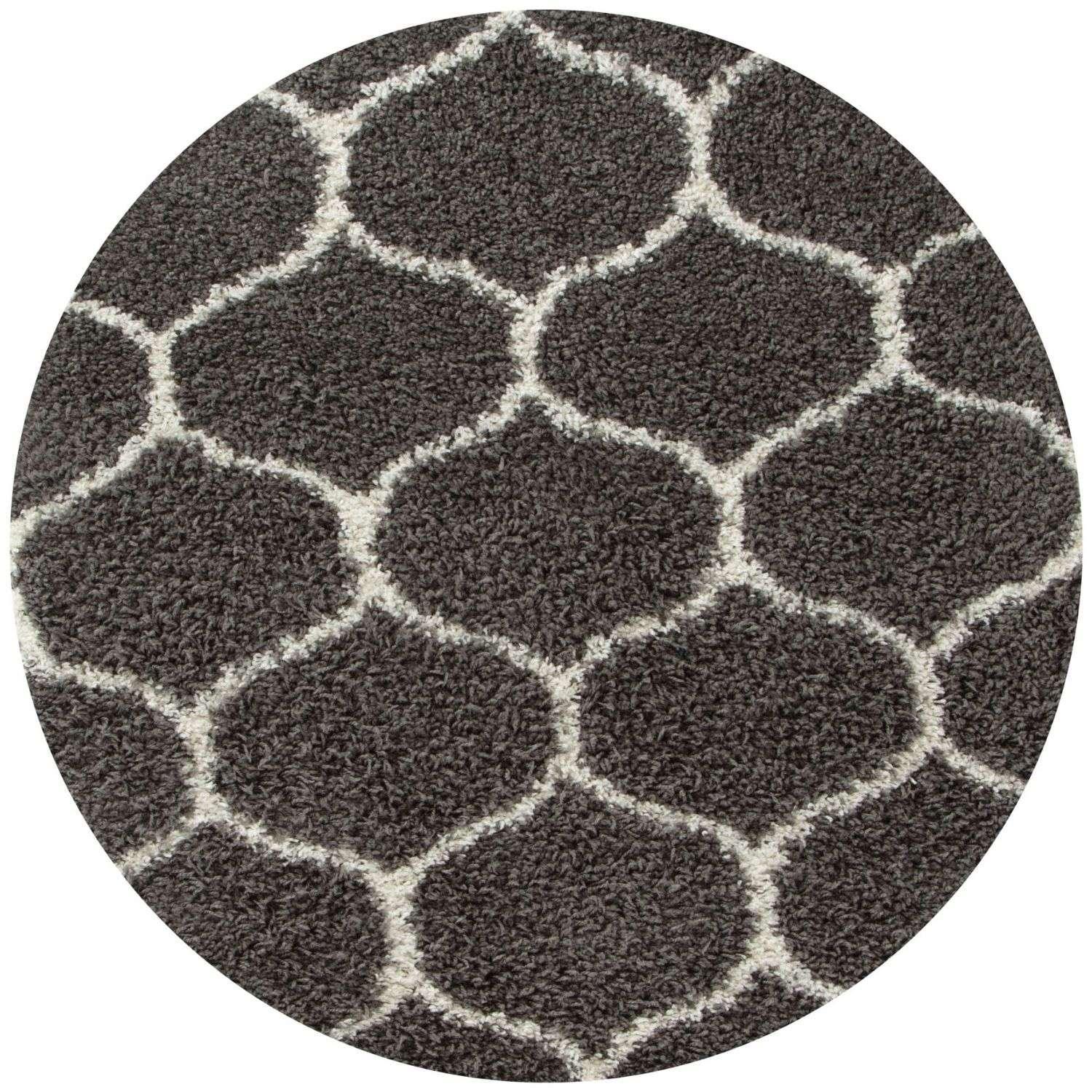 640_Moroccan_Dark_Grey_Shaggy_Rug-2 - Bobobiy