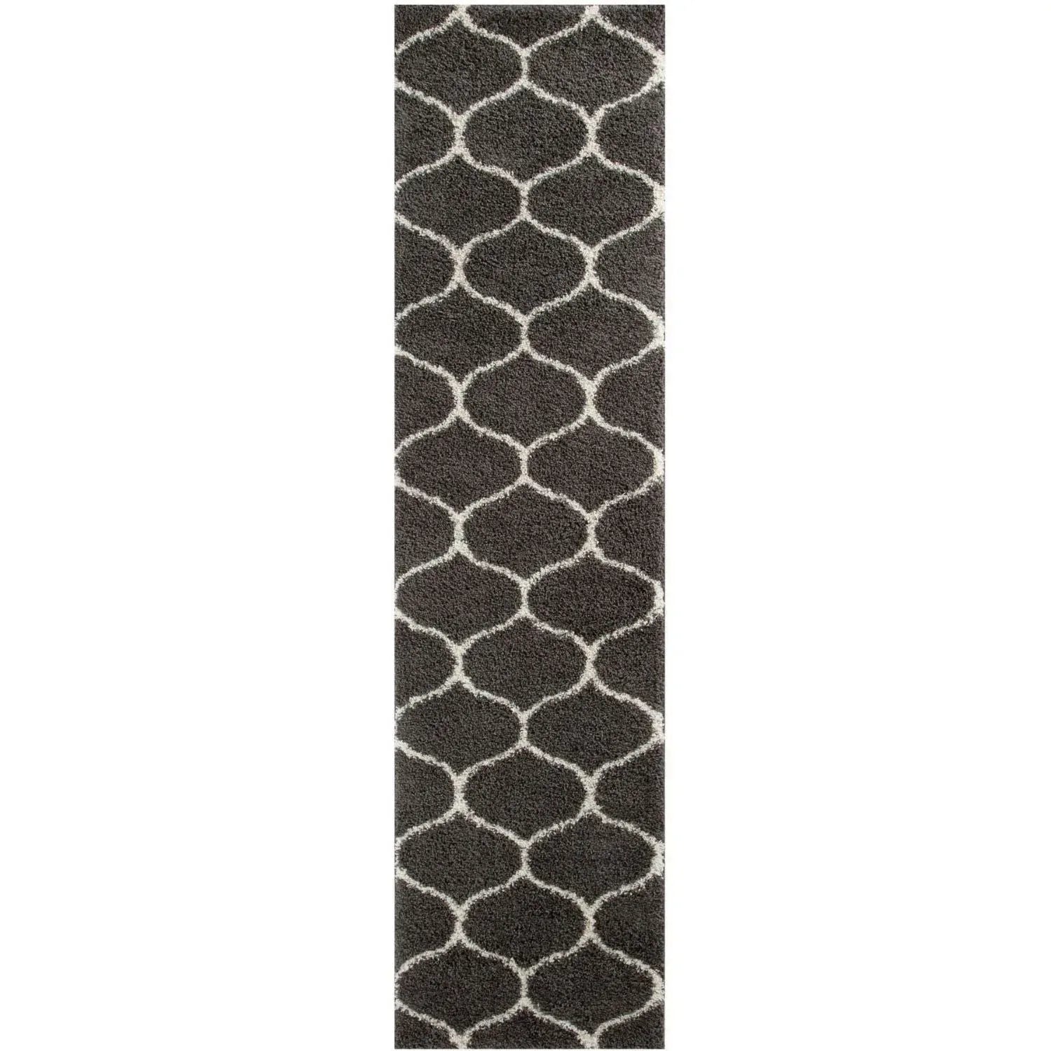 640_Moroccan_Dark_Grey_Shaggy_Rug-4 - Bobobiy