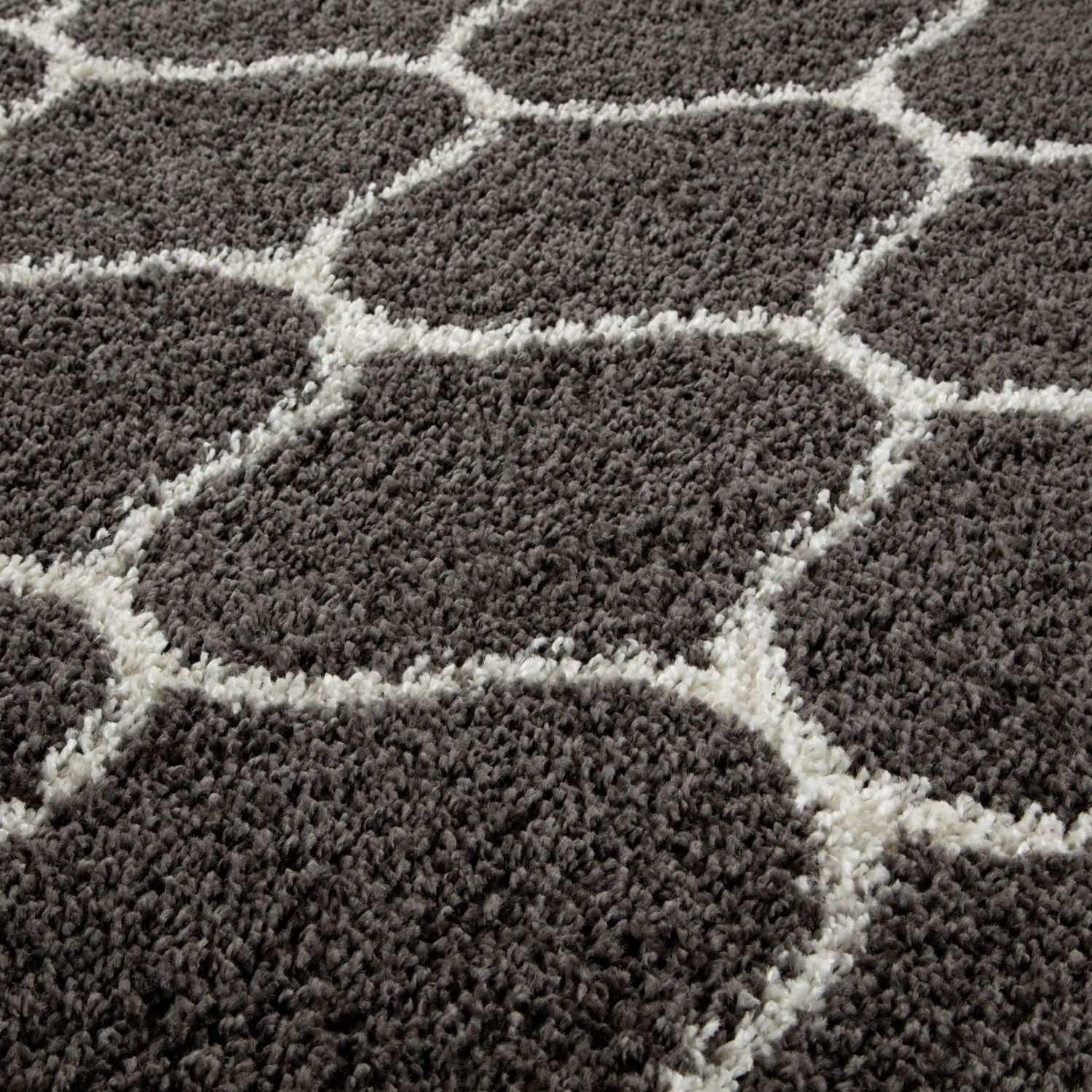 640_Moroccan_Dark_Grey_Shaggy_Rug-5 - Bobobiy