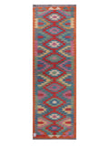 Maimana Afghanistan Kilim Rug - 243 x 79 cm - Handmade