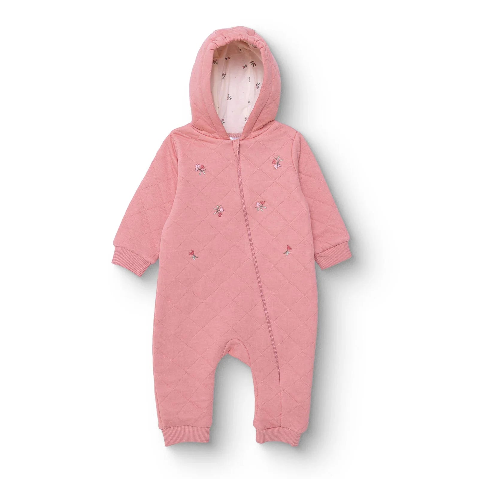 Bebetto Newborn Footless Jumpsuit - Light Rose