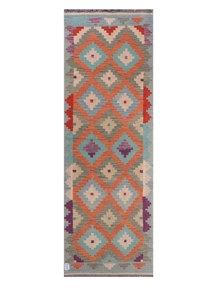 Maimana Afghanistan Kilim Runner - 242 x 81 cm - Handmade