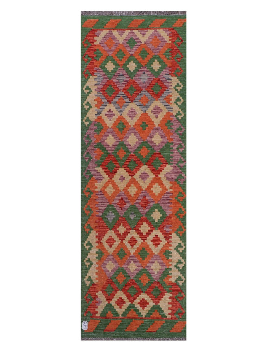 Maimana Afghanistan Kilim Runner - 243 x 78 cm - Handmade