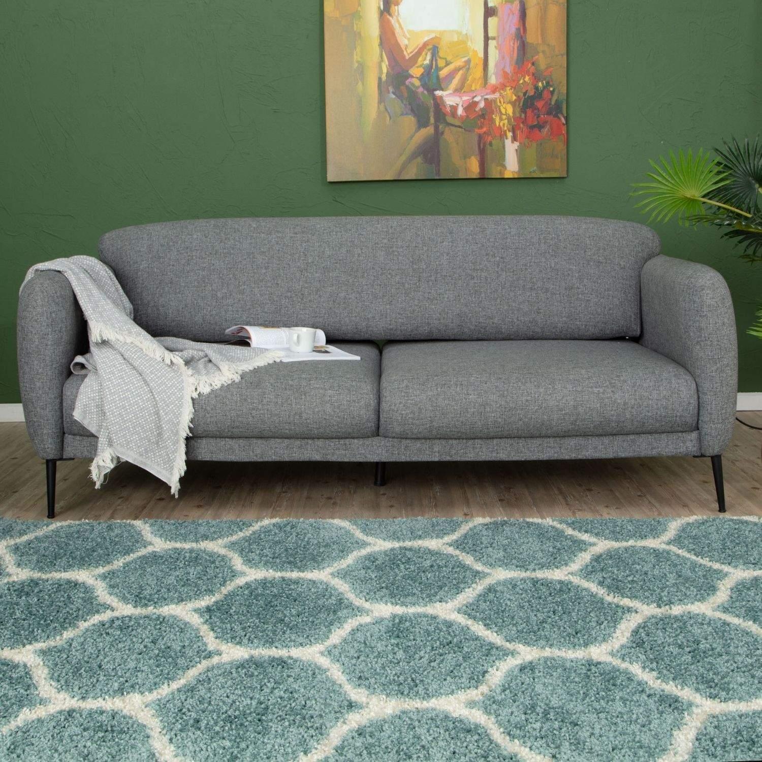 650_Moroccan_Duck_Egg_Blue_Shaggy_Rug-14 - Bobobiy