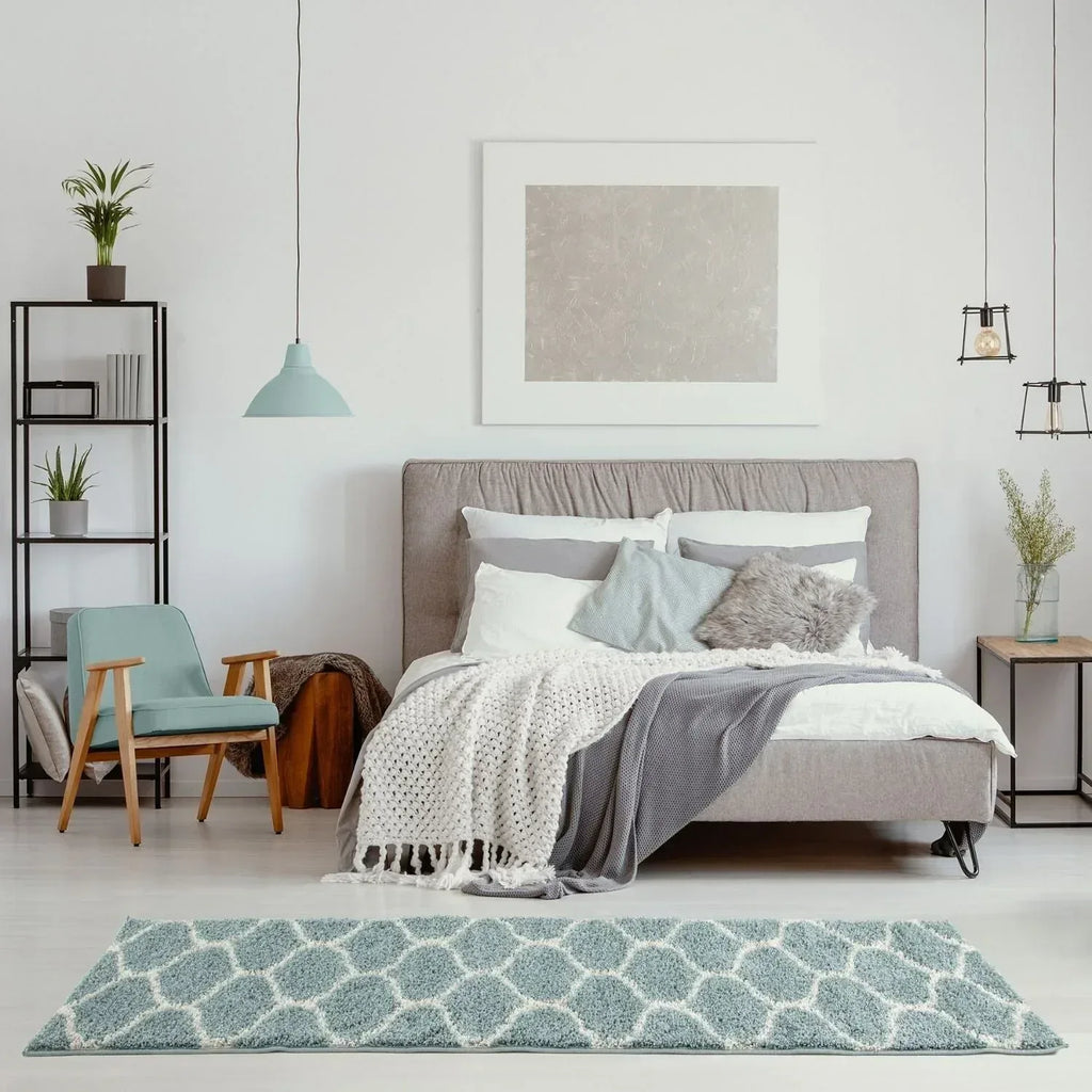 650_Moroccan_Duck_Egg_Blue_Shaggy_Rug-16 - Bobobiy