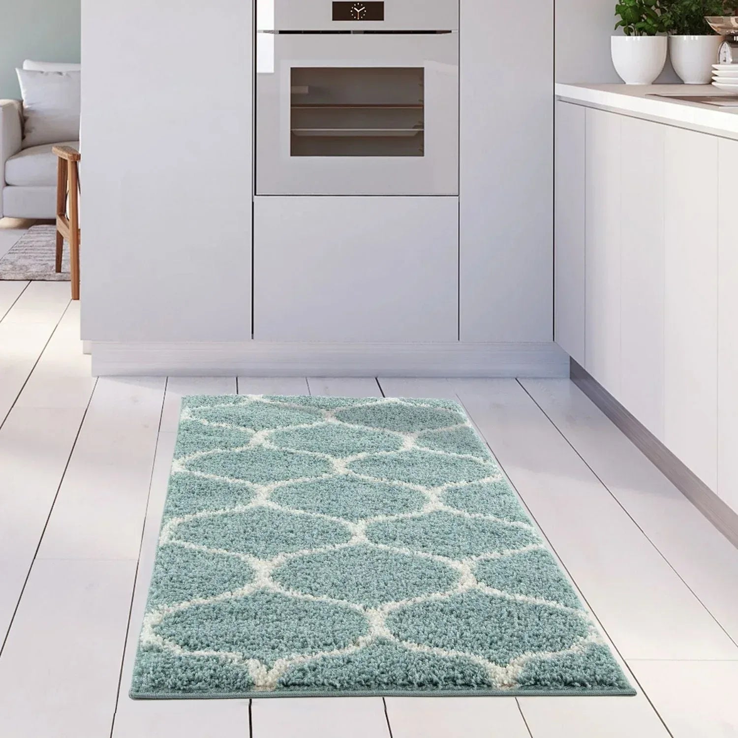 650_Moroccan_Duck_Egg_Blue_Shaggy_Rug-25 - Bobobiy