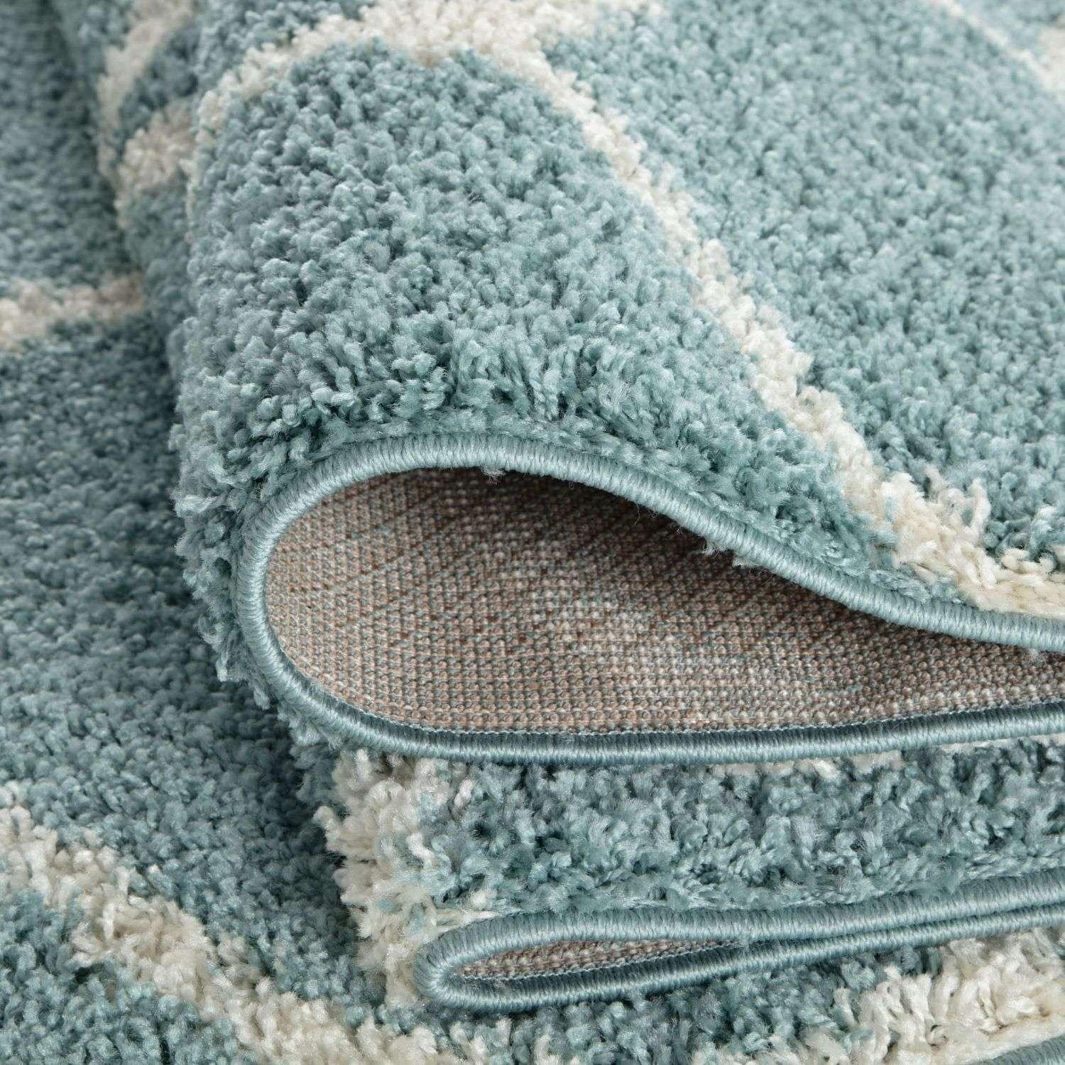 650_Moroccan_Duck_Egg_Blue_Shaggy_Rug-6 - Bobobiy