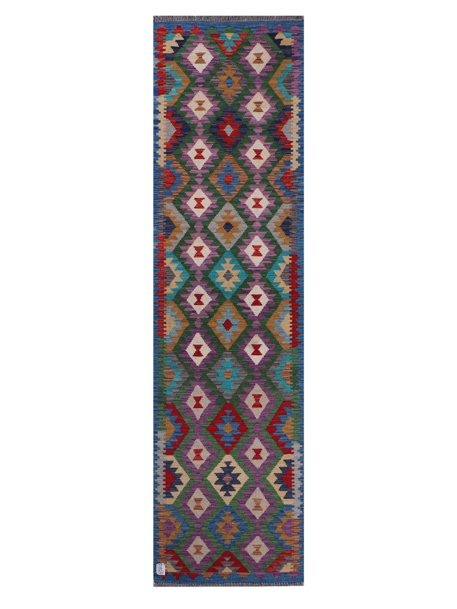Maimana Afghanistan Kilim Runner - 303 x 80 cm - Handmade