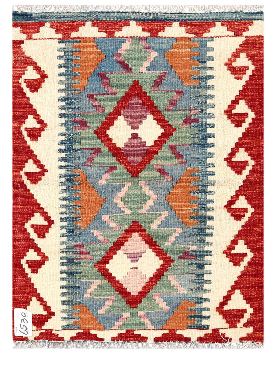 Maimana Afghanistan Kilim Rug - 82 x 60 cm - Handmade