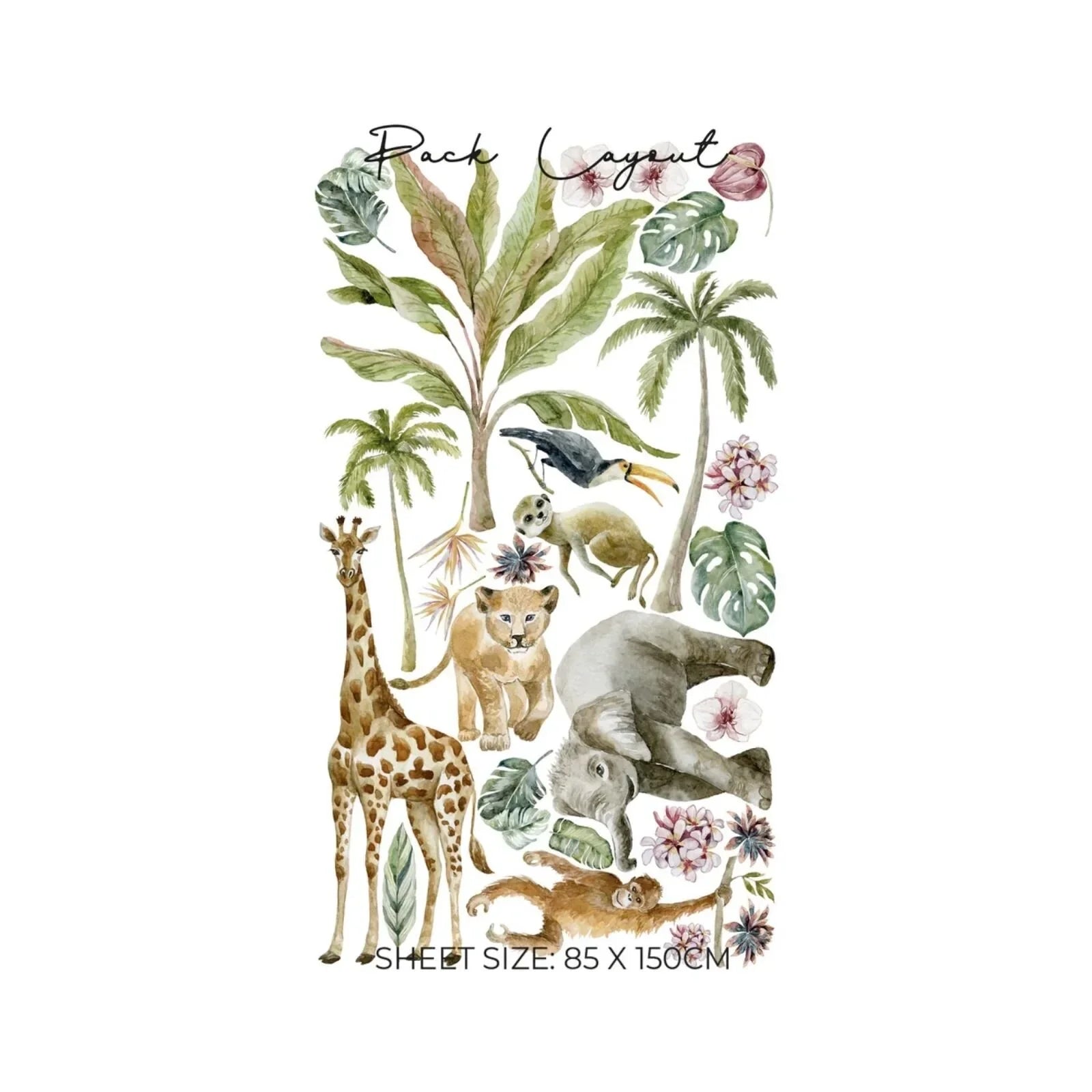 Live Vida Tropical Giraffe Large Wall Stickers