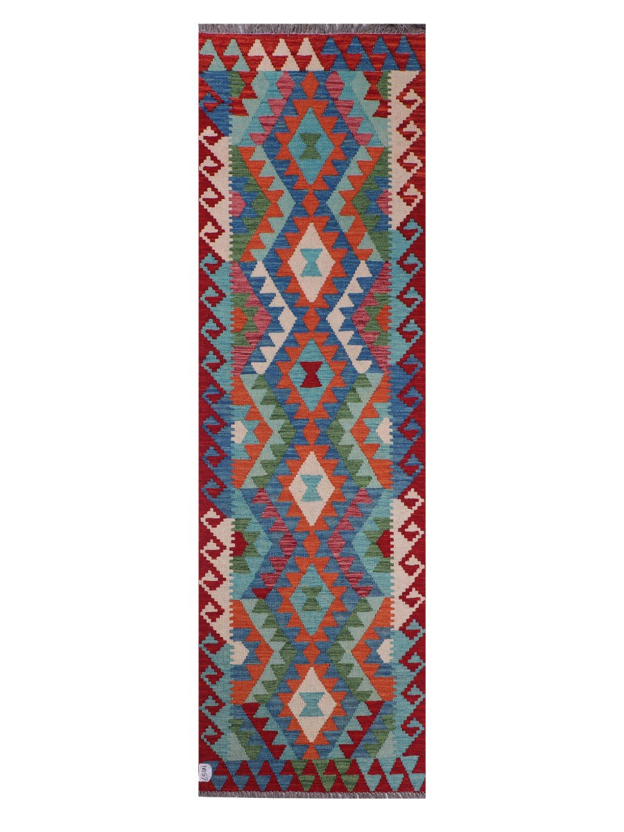 Maimana Afghanistan Kilim Runner - 283 x 83 cm - Handmade