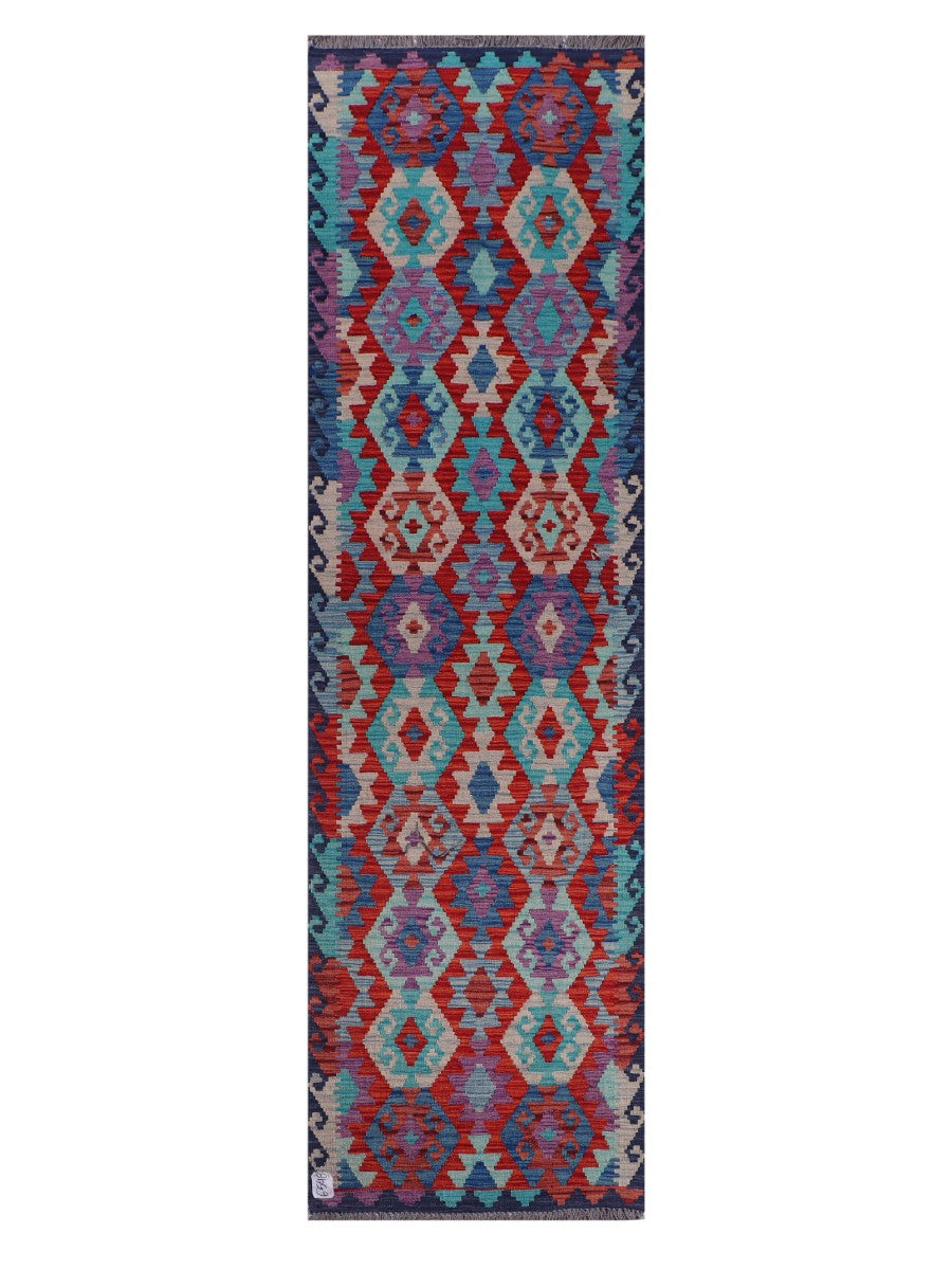 Maimana Afghanistan Kilim Runner - 295 x 84 cm - Handmade