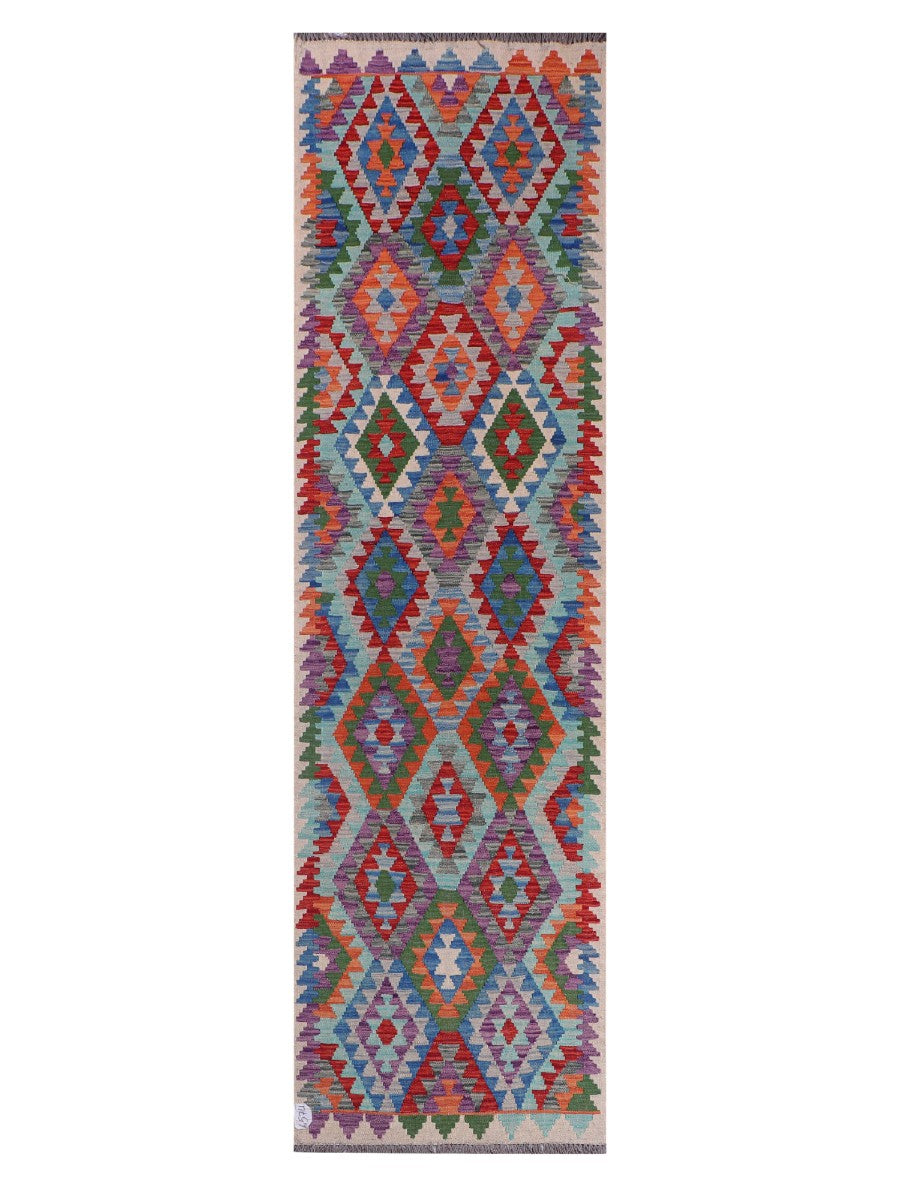 Maimana Afghanistan Kilim Runner - 297 x 83 cm - Handmade