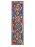 Maimana Afghanistan Kilim Runner - 289 x 79 cm - Handmade