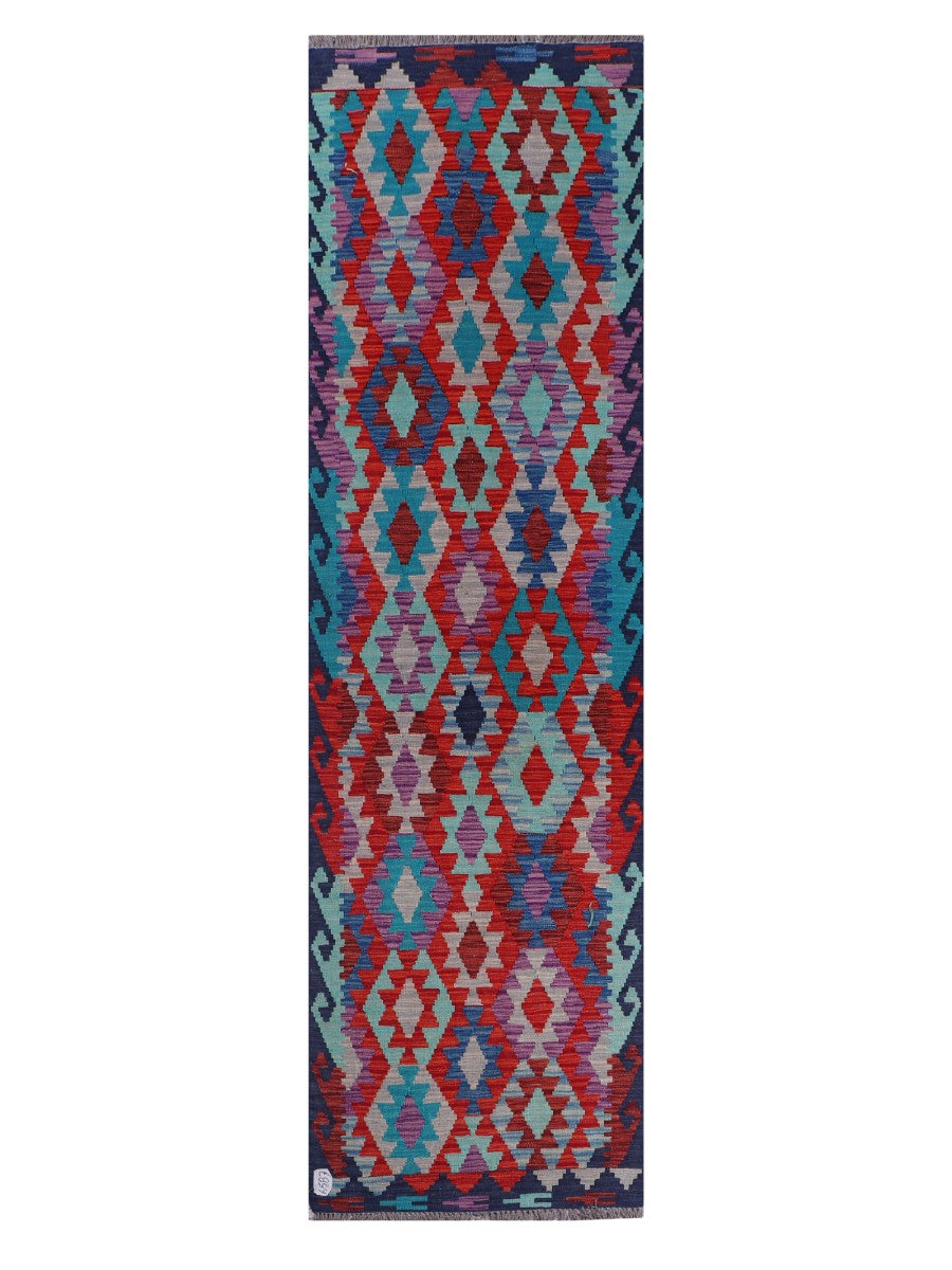 Maimana Afghanistan Kilim Runner - 286 x 81 cm - Handmade