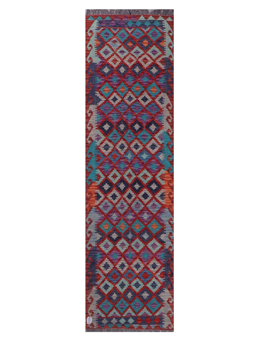 Maimana Afghanistan Kilim Runner - 292 x 80 cm - Handmade