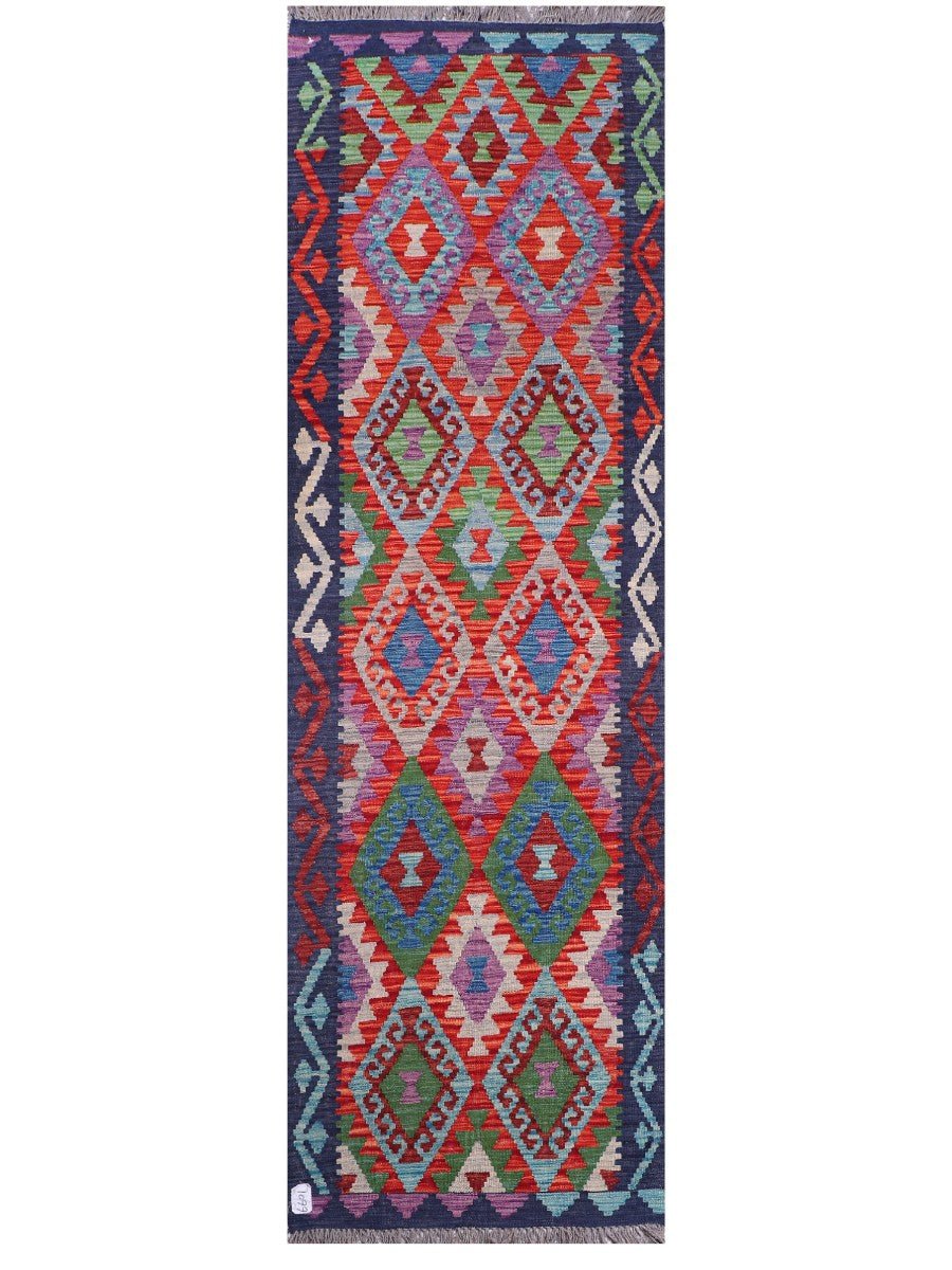 Maimana Afghanistan Kilim Runner - 288 x 88 cm - Handmade