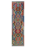 Maimana Afghanistan Kilim Runner - 286 x 79 cm - Handmade
