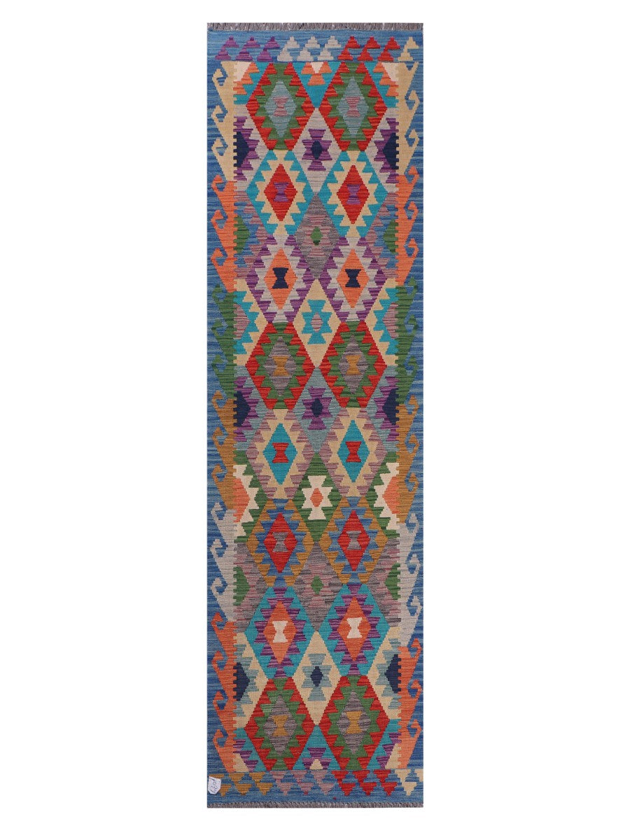 Maimana Afghanistan Kilim Runner - 290 x 80 cm - Handmade