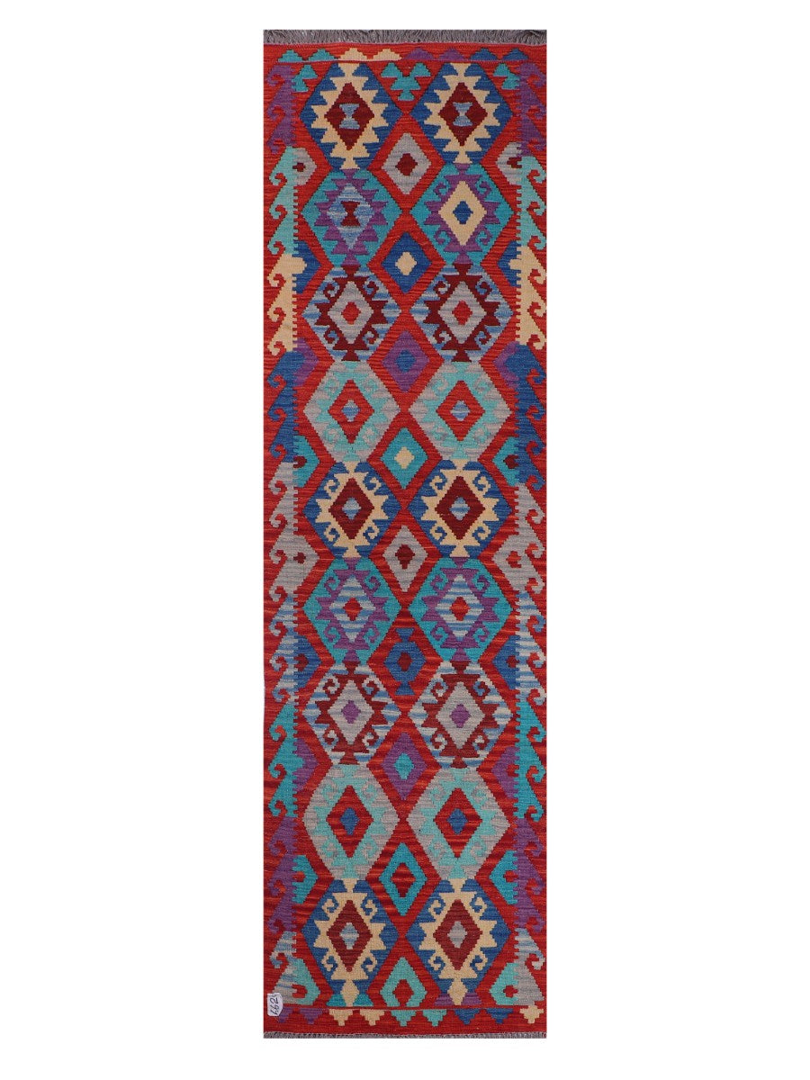 Maimana Afghanistan Kilim Runner - 288 x 81 cm - Handmade
