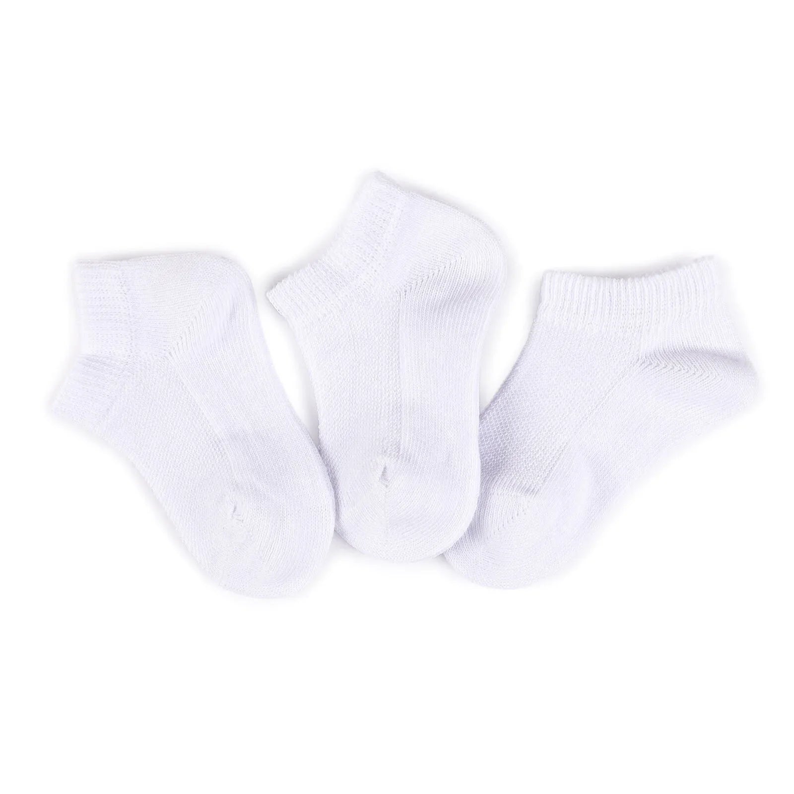 HelloBaby Unisex Socks 3 pcs - White