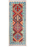 Maimana Afghanistan Kilim Rug - 238 x 87 cm - Handmade