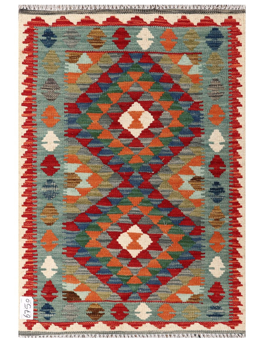 Maimana Afghanistan Kilim Rug - 104 x 71 cm - Handmade