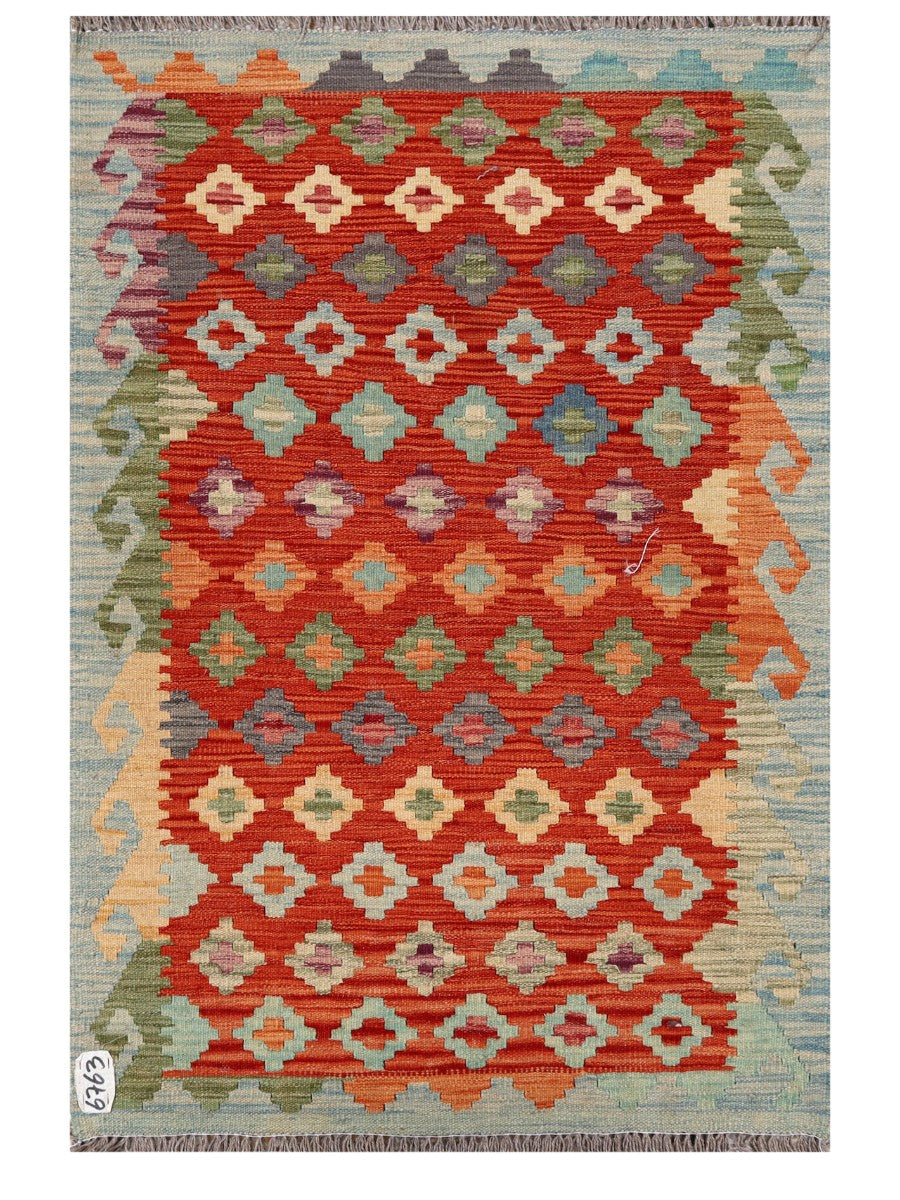 Maimana Afghanistan Kilim Rug - 127 x 85 cm - Handmade