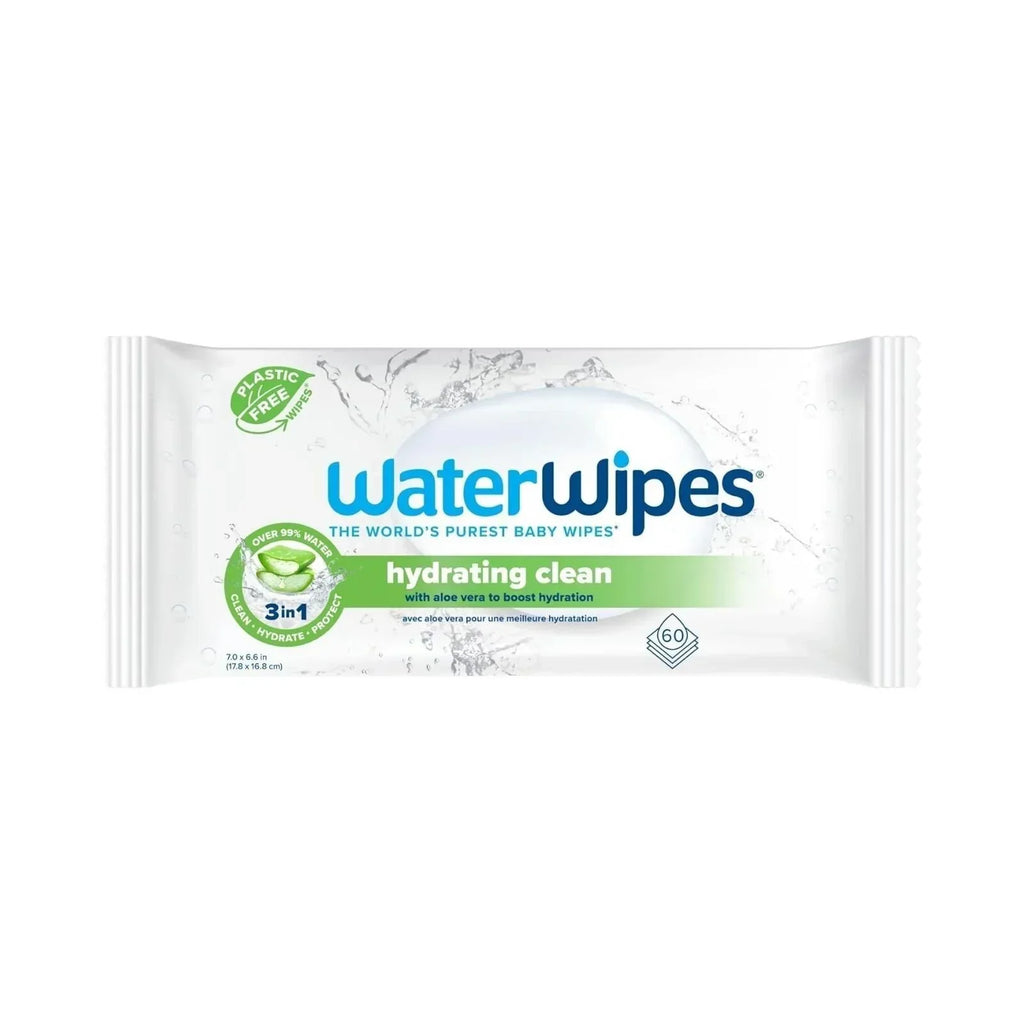 WaterWipes Hydrating Wipes 60 pcs - Bobobiy