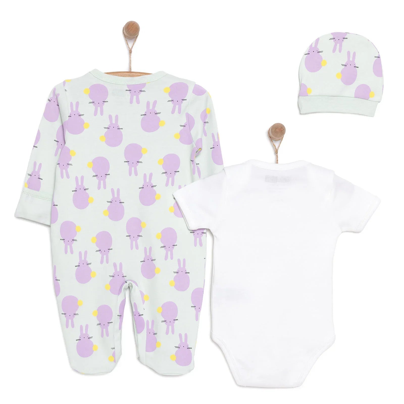 HelloBaby Newborn Baby Cute Elephant Jumpsuit - Ecru